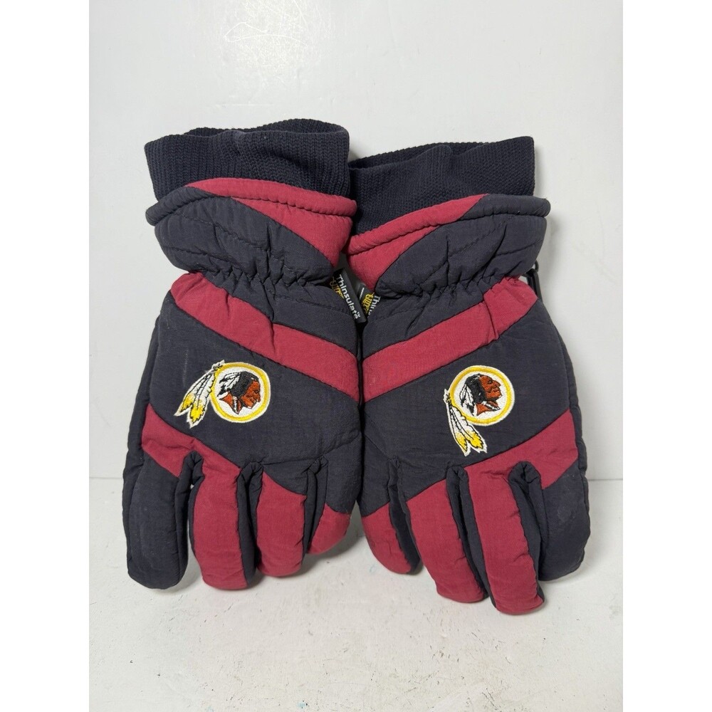 Vintage Washington Redskins Thinsulate Winter Glove Men L/XL Ski Snowboard Nylon